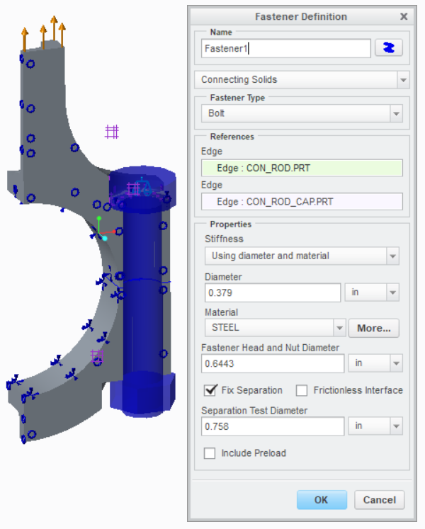 PTC Creo Fastener Feature Fastway Simulate Training