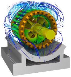 Electric motor analysis electromagnetic Ansys
